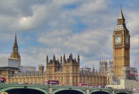 Houses of Parliament seen from afar